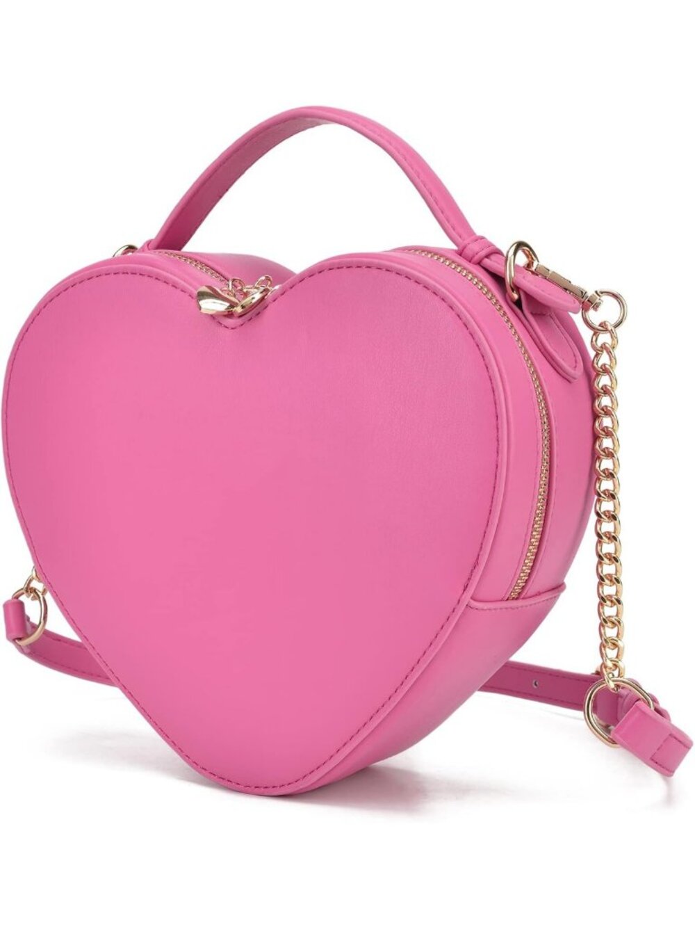 Heart Shape Crossbody Purse for Women | Cute Valentine's Gift, Zip-Around